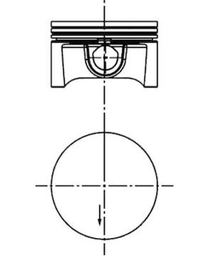 Píst KOLBENSCHMIDT 40388620