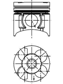 Píst KOLBENSCHMIDT 40390600