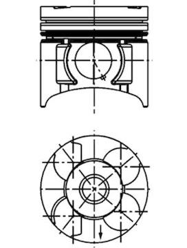 Píst KOLBENSCHMIDT 40392610