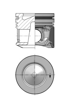 Píst KOLBENSCHMIDT 40400620