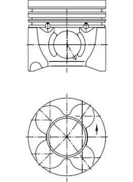 Píst KOLBENSCHMIDT 40406620