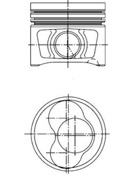 Píst KOLBENSCHMIDT 40408600