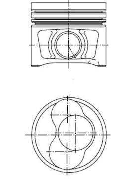 Píst KOLBENSCHMIDT 40409600