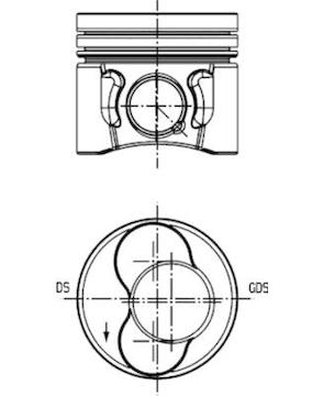 Píst KOLBENSCHMIDT 40421620