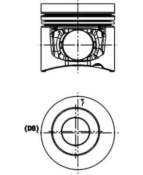 Píst KOLBENSCHMIDT 40440600