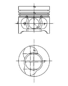 Píst KOLBENSCHMIDT 40465610