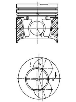 Píst KOLBENSCHMIDT 40469610