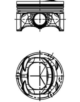 Píst KOLBENSCHMIDT 40477620