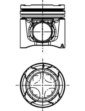 Píst KOLBENSCHMIDT 40528600