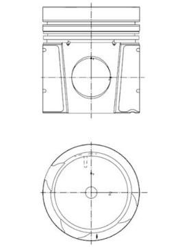 Píst KOLBENSCHMIDT 40550600