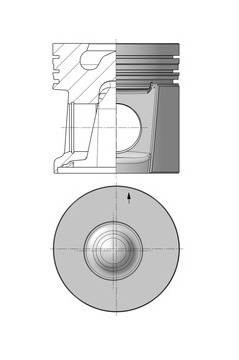 Píst KOLBENSCHMIDT 40554600