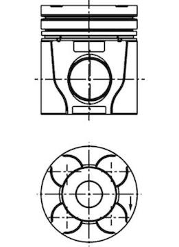 Píst KOLBENSCHMIDT 40610600