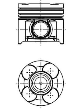 Píst KOLBENSCHMIDT 40660610