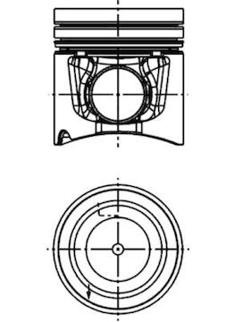 Píst KOLBENSCHMIDT 40666600