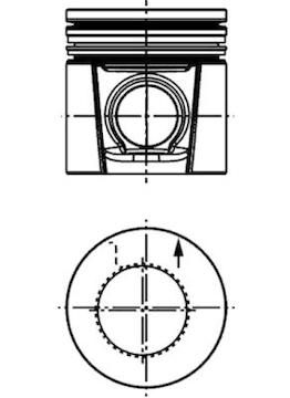 Píst KOLBENSCHMIDT 40678610