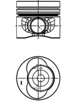 Píst KOLBENSCHMIDT 40683620
