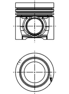 Píst KOLBENSCHMIDT 40709600