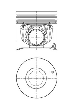 Píst KOLBENSCHMIDT 40724600