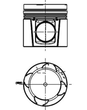 Píst KOLBENSCHMIDT 40733600