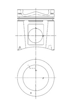 Píst KOLBENSCHMIDT 40742600