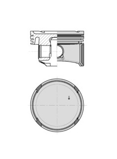 Píst KOLBENSCHMIDT 40795600