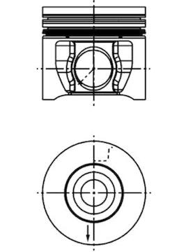 Píst KOLBENSCHMIDT 40830600
