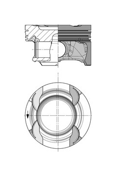 Píst KOLBENSCHMIDT 40853600