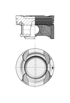 Píst KOLBENSCHMIDT 40856600