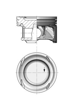 Píst KOLBENSCHMIDT 40859600