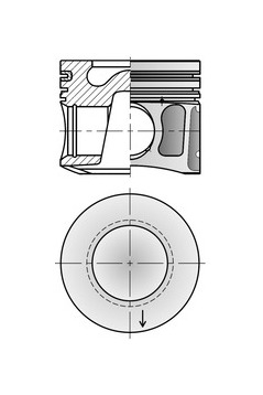 Píst KOLBENSCHMIDT 41008600