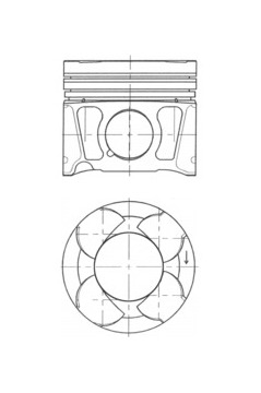 Píst KOLBENSCHMIDT 41070620