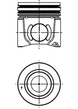 Píst KOLBENSCHMIDT 41077620