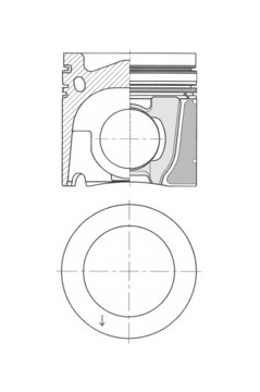 Píst KOLBENSCHMIDT 41088600