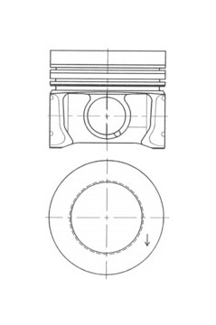 Píst KOLBENSCHMIDT 41095600