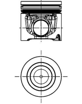 Píst KOLBENSCHMIDT 41106630