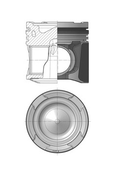 Píst KOLBENSCHMIDT 41120600
