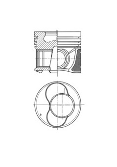 Píst KOLBENSCHMIDT 41159600