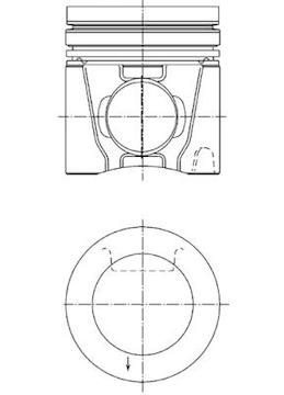 Píst KOLBENSCHMIDT 41166600