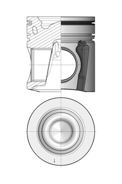 Píst KOLBENSCHMIDT 41218600