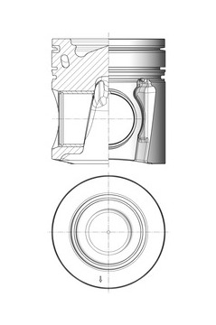 Píst KOLBENSCHMIDT 41220600