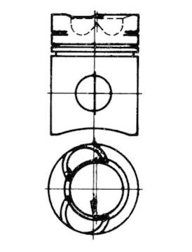 Píst KOLBENSCHMIDT 41227600