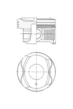 Píst KOLBENSCHMIDT 41250600