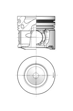 Píst KOLBENSCHMIDT 41253610