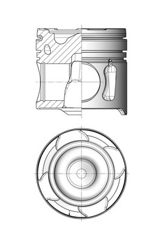 Píst KOLBENSCHMIDT 41255600