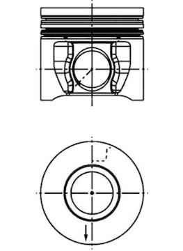 Píst KOLBENSCHMIDT 41285600