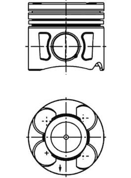 Píst KOLBENSCHMIDT 41289600