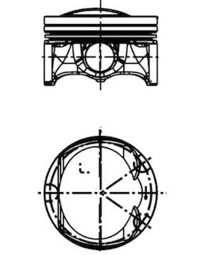 Píst KOLBENSCHMIDT 41477600