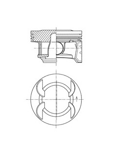 Píst KOLBENSCHMIDT 41492620