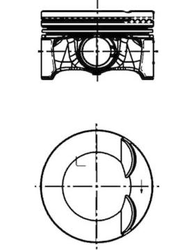 Píst KOLBENSCHMIDT 41501600