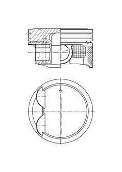 Píst KOLBENSCHMIDT 41514600